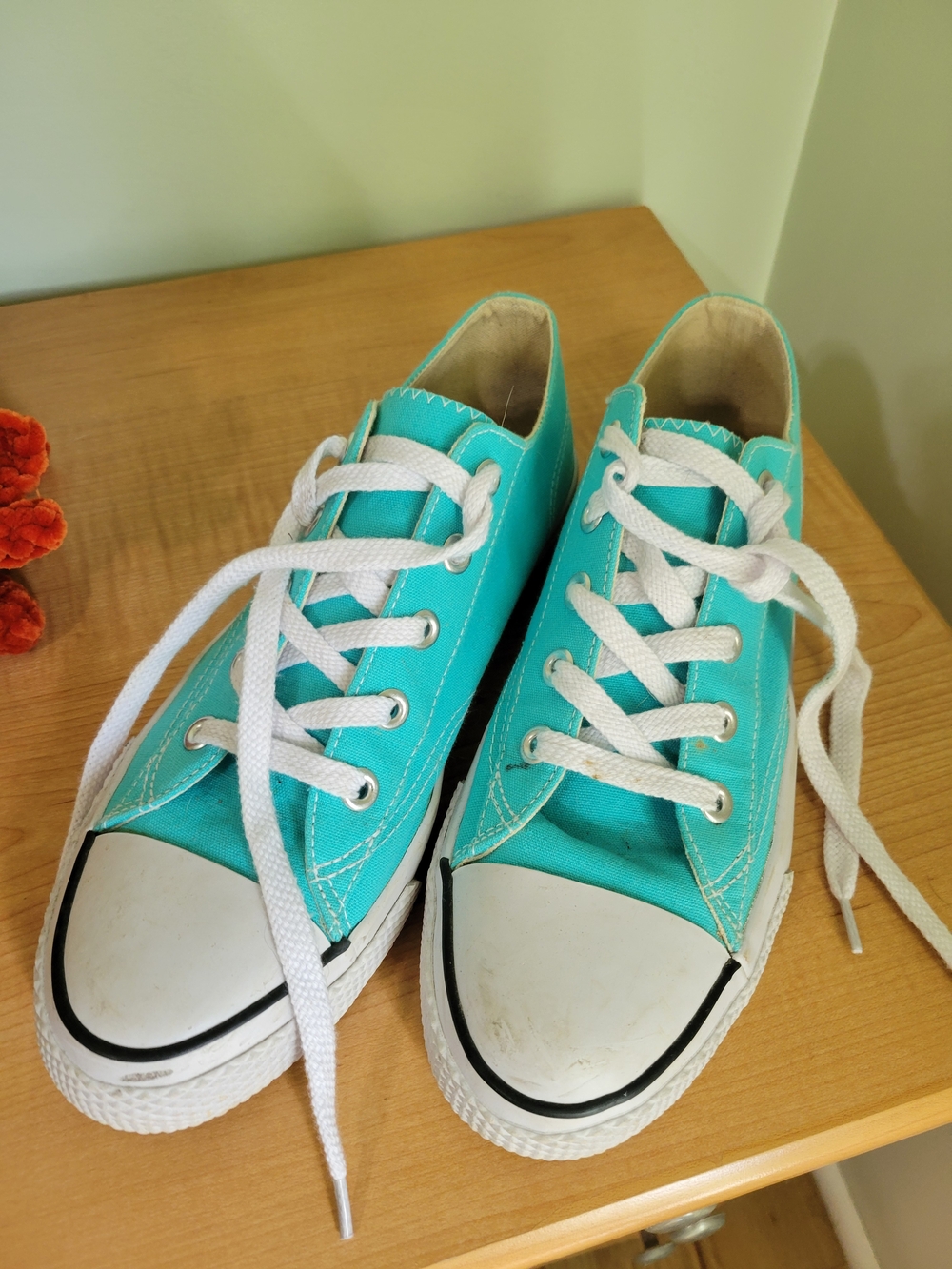 Womens Low-Top Canvas Sneakers in Teal AIRWALK